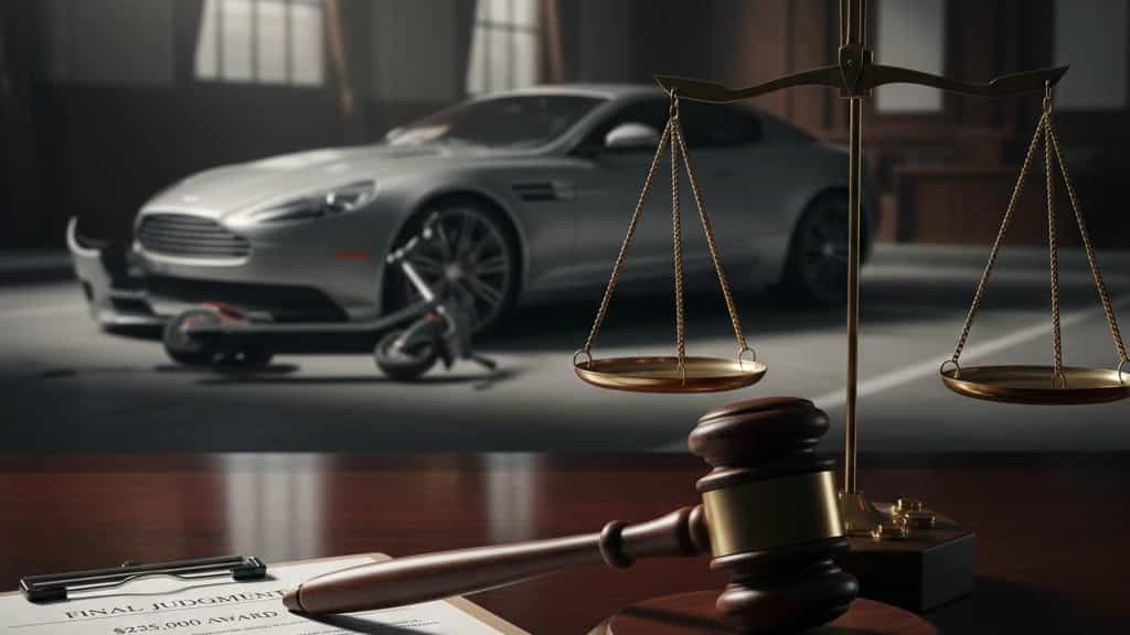 $235k Verdict in Miami Aston Martin vs. Scooter Crash