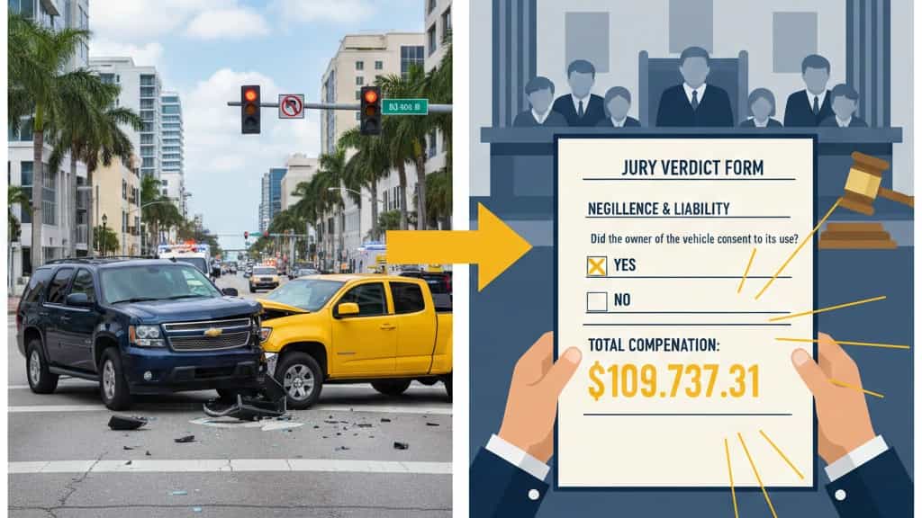 Jury Awards $109K in Broward Car Accident Negligence Case