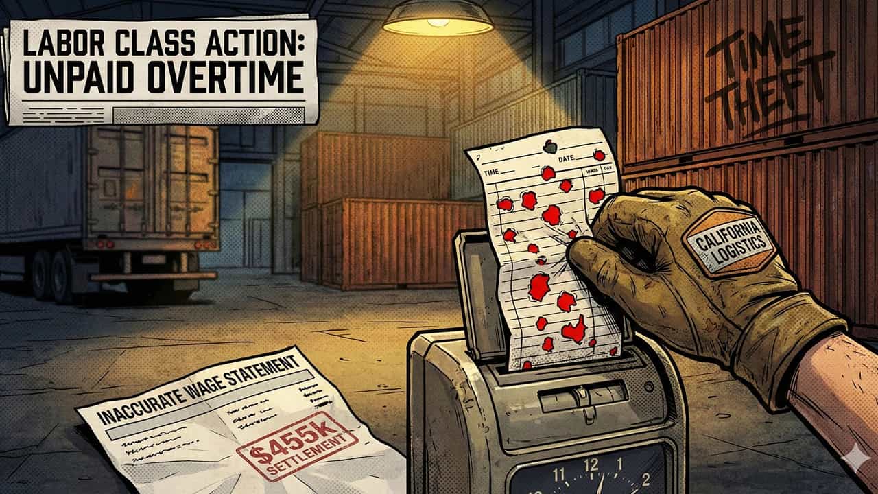 $455K Settlement for Wage Theft in Logistics Class Action