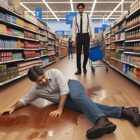 Walmart Premises Liability Lawsuit: Jury Awards $70k for Customer's Slip-and-Fall Accident