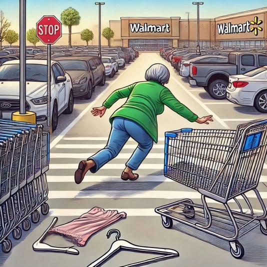 Jury Favors Walmart in Premises Liability Lawsuit Over Parking Lot Trip and Fall Incident