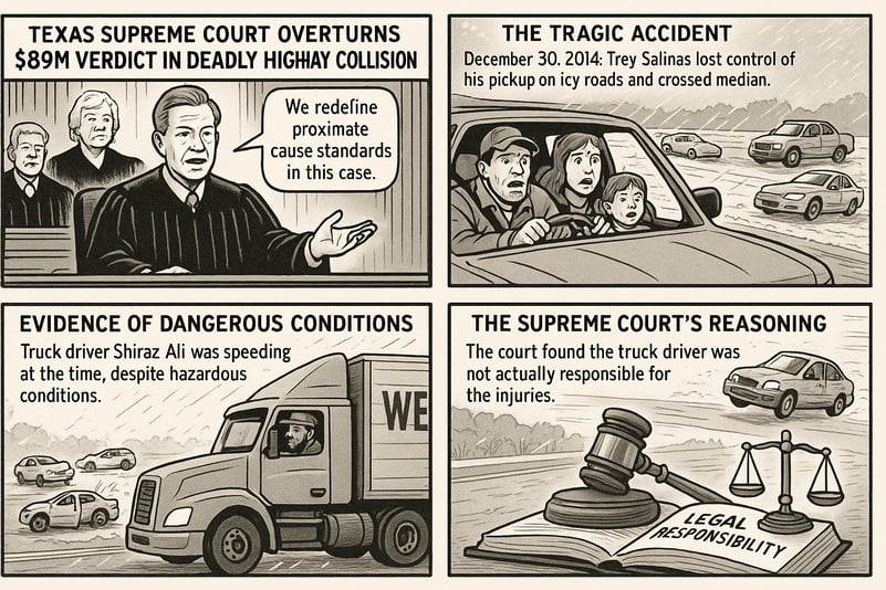 Texas Supreme Court Overturns $116M Verdict in Deadly Highway Collision, Redefines Proximate Cause Standards