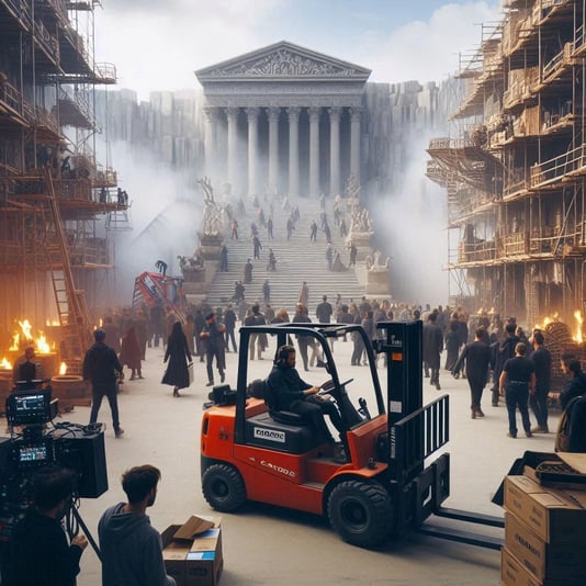 Filming Set Negligence: $910k Verdict for Production Designer Injured by Defective Forklift