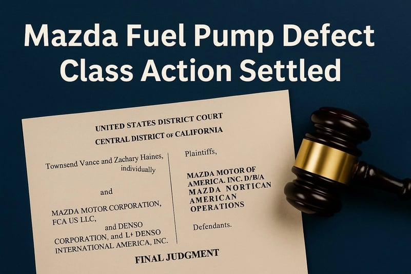 Mazda Fuel Pump Class Action Ends in Settlement