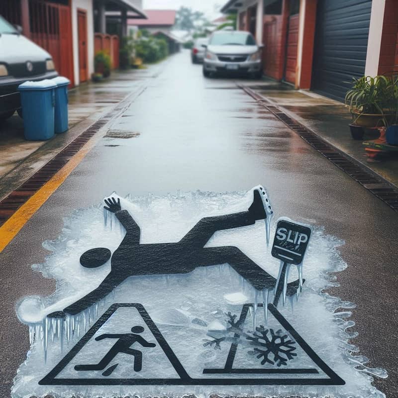 Connecticut Premises Liability Lawsuit: Jury Awards $26,829 in Icy Driveway Fall Case