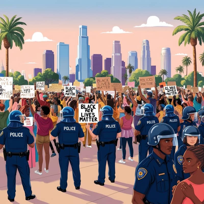 Jury Clears Excessive Force Claims During BLM Protest Against LAPD Officers