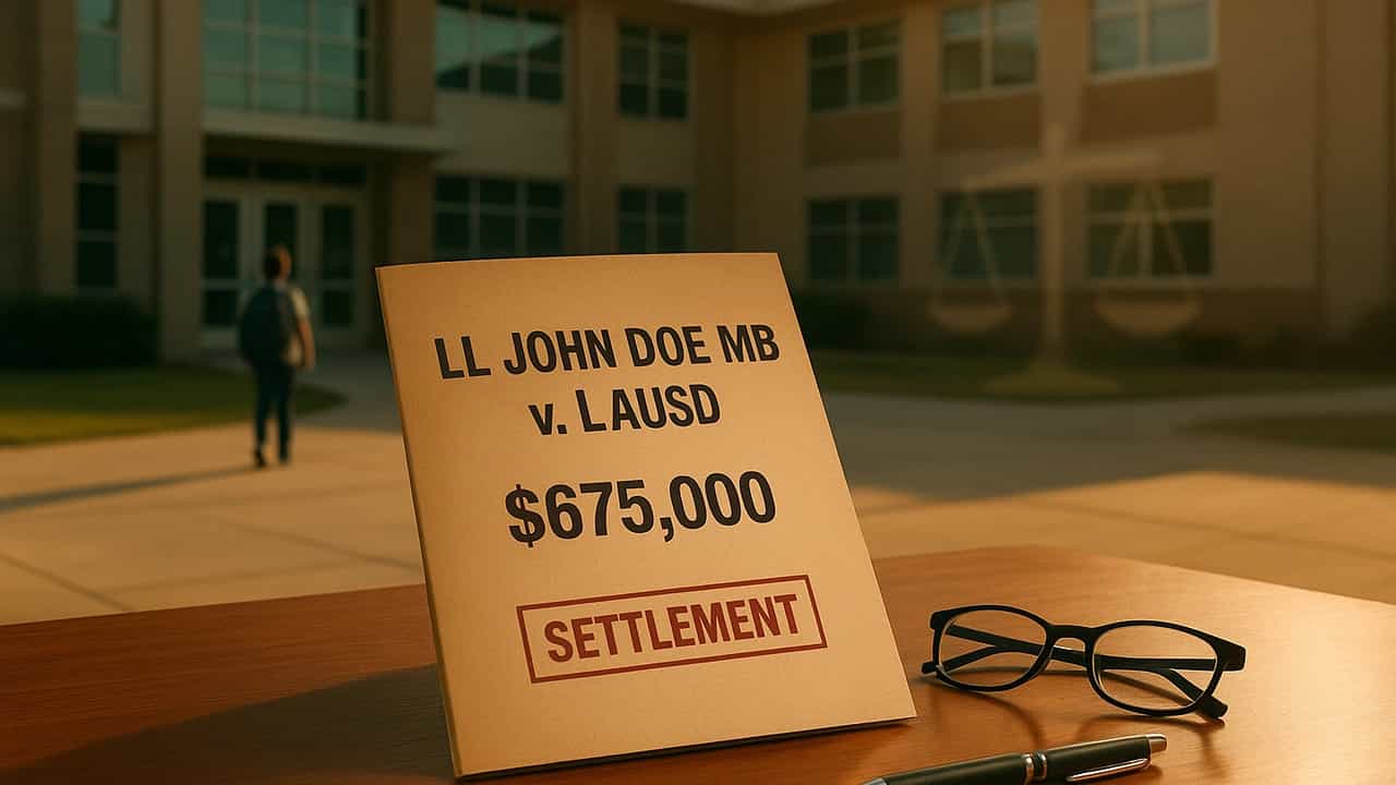 LA School District Assault Case: $675K Settlement