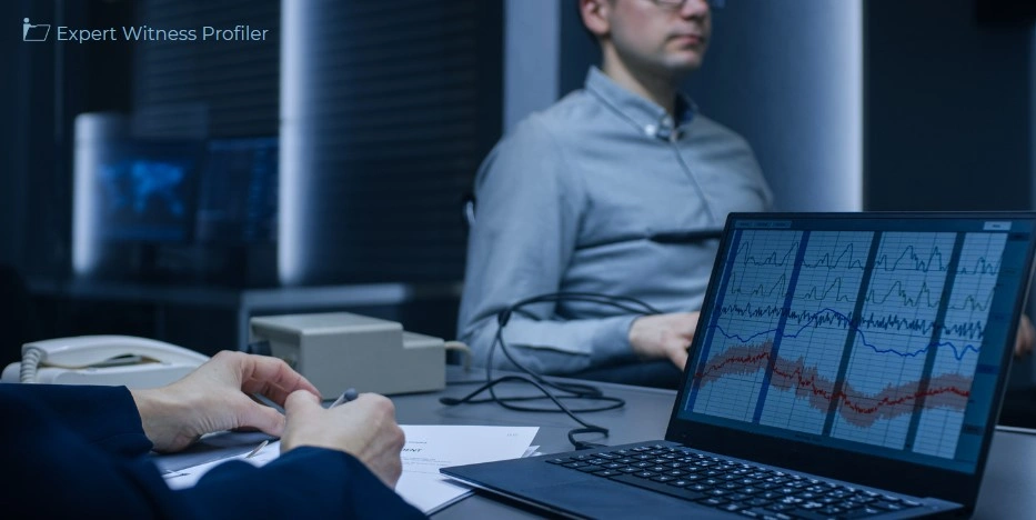 A polygraph examination is conducted by an expert polygraph examiner to make a polygraph evidence